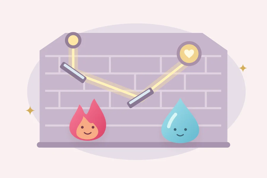 Fireboy and Watergirl — Light Temple — original editorial illustration